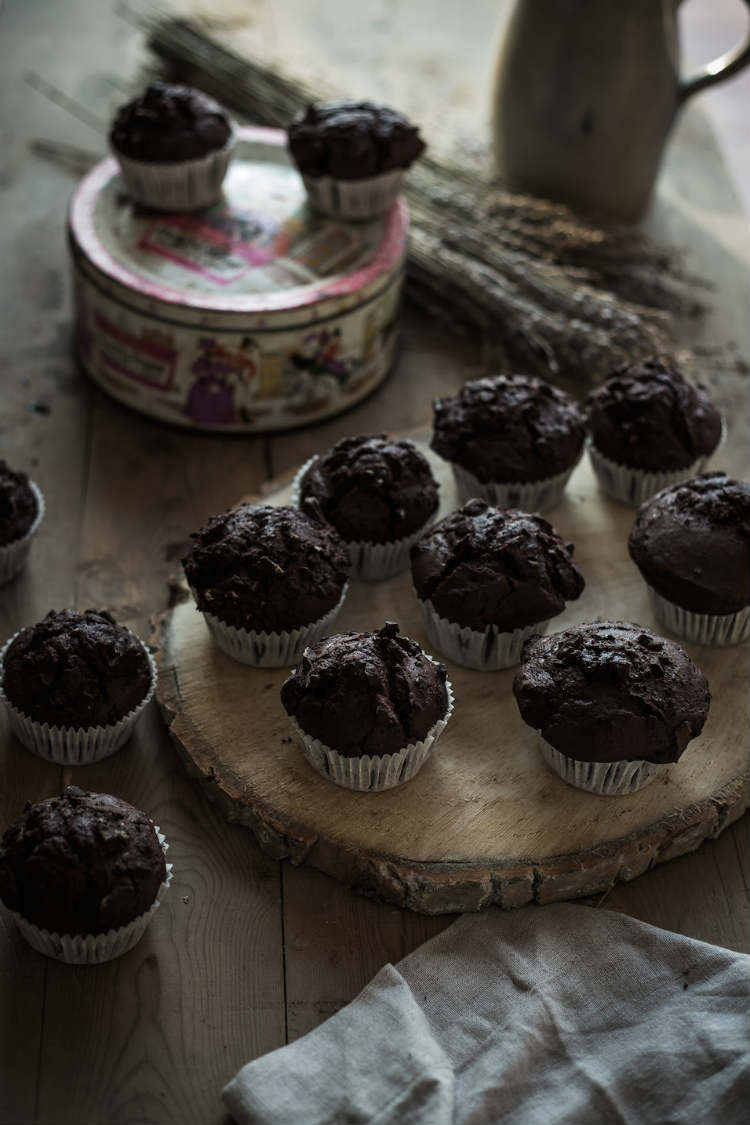 muffins chocolate horneados