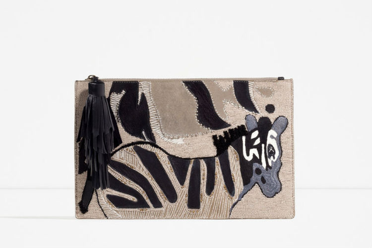 Bolso de mano estampado Zara