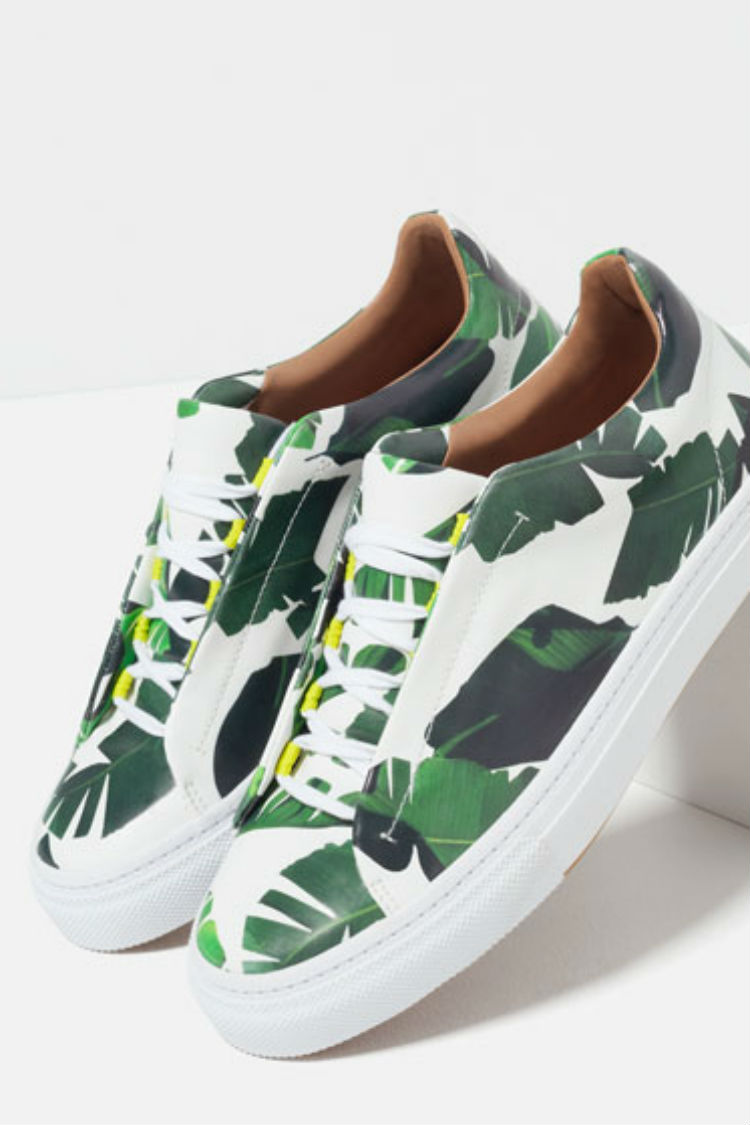 Sneakers Print Tropical Zara