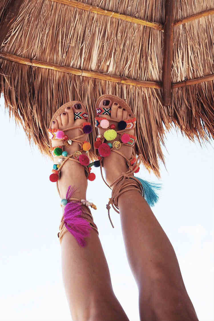 sandalias etnicas my peep toes mexico