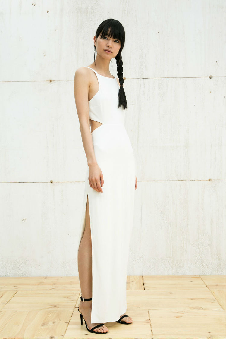 El color blanco arrasa en la colección de vestidos de bershka para este  verano 2016  Modaliaes
