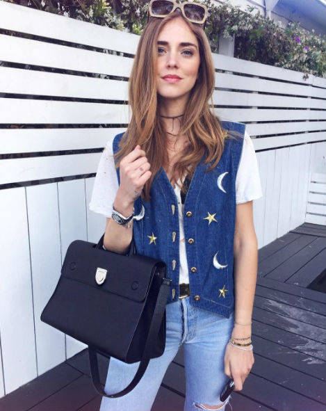 chaleco denim chiara ferragni