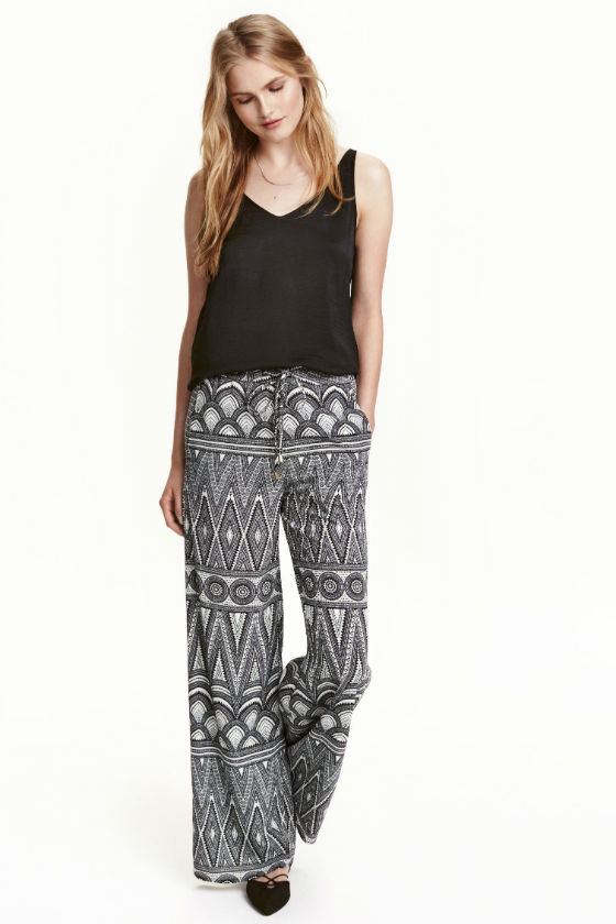 pantalones palazzo hm