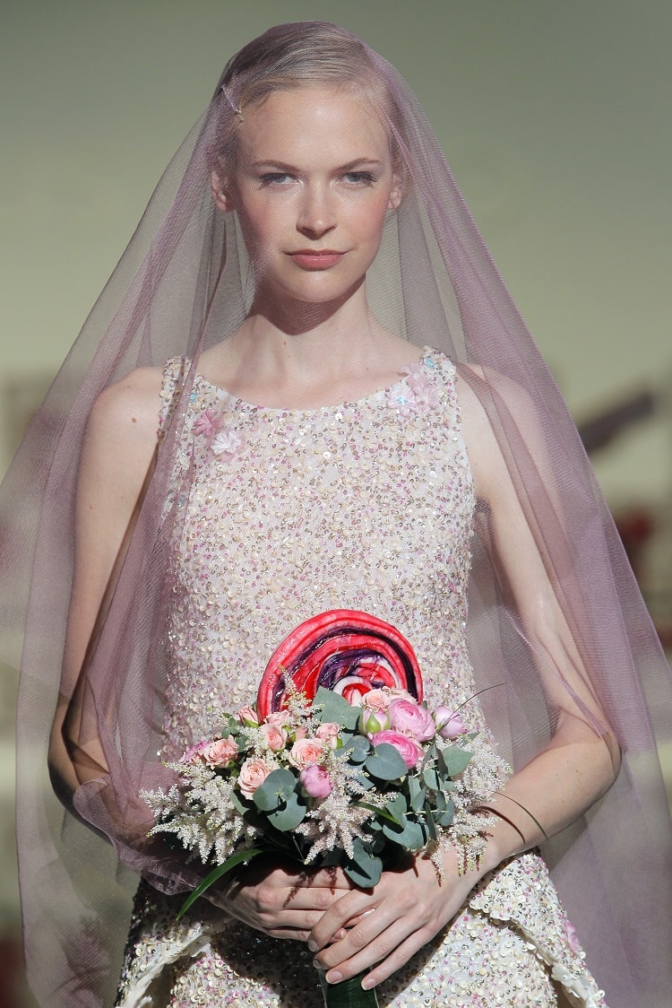 Vestido Novia Jesús Peiró Ramo Flores