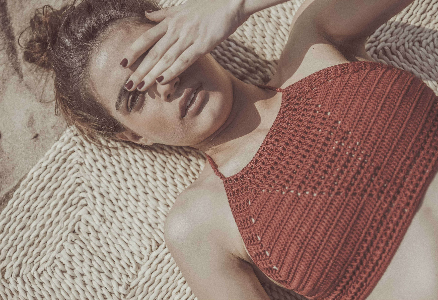 top crochet lentejita