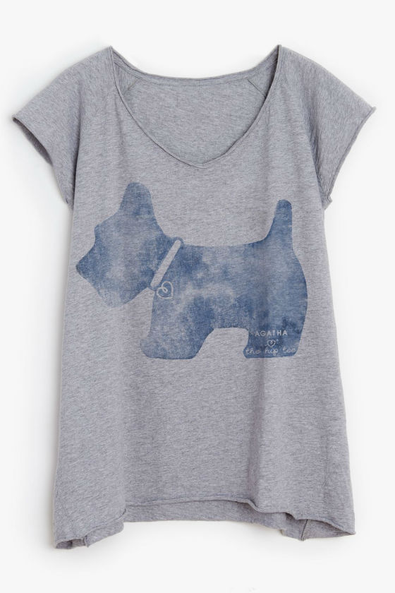 camiseta gris the hip tee