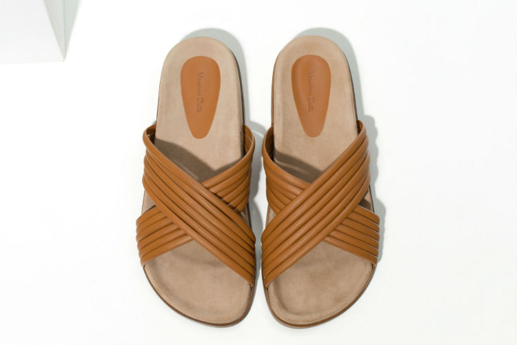 sandalias planas massimo dutti