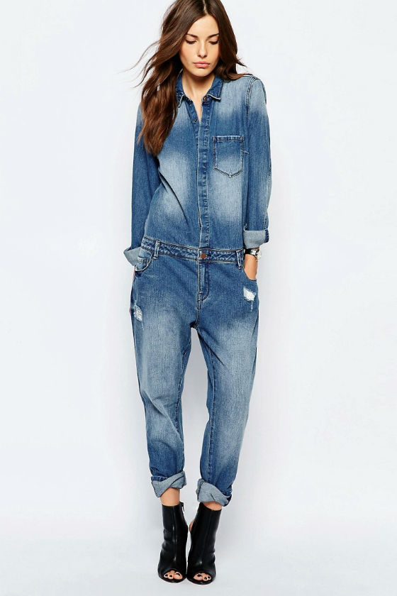 boiler suit asos denim