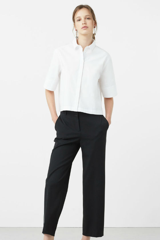 camisa blanca mango