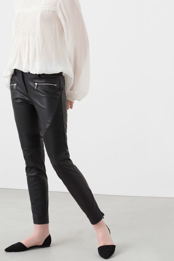 pantalon negro mango