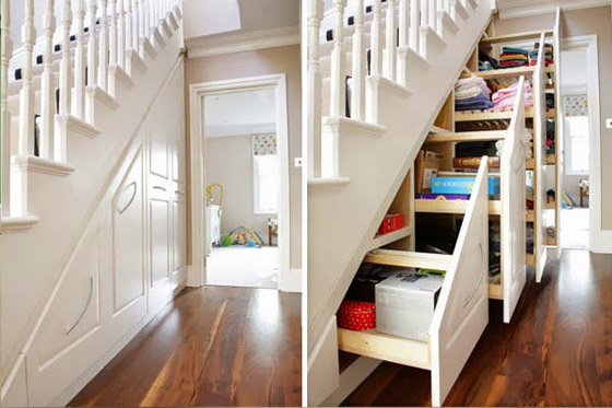 Trucos ahorrar espacio en casa escaleras