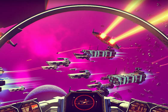 No Man's sky combates espaciales nave interestelar