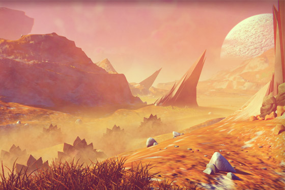 No Man's Sky exploración planeta árido