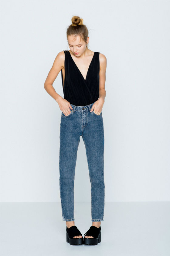 jeans mom fit pull and bear