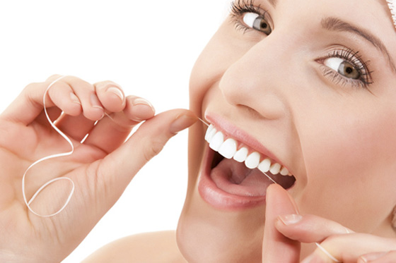 Cuidado dental hilo dental