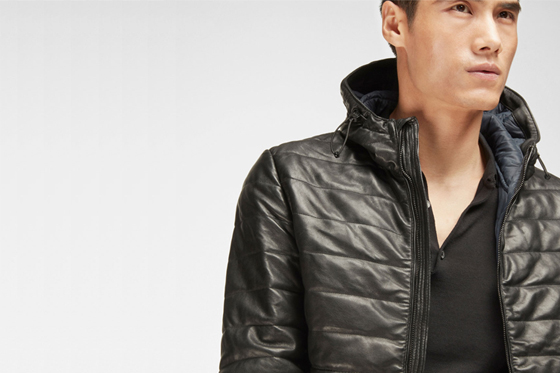 Massimo Dutti nuevo chaqueta acolchada negra