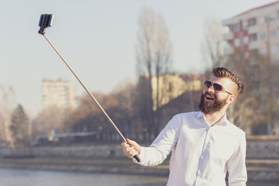 Selfie consejos palo enfoque iluminación