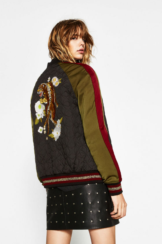 chaqueta bomber zara