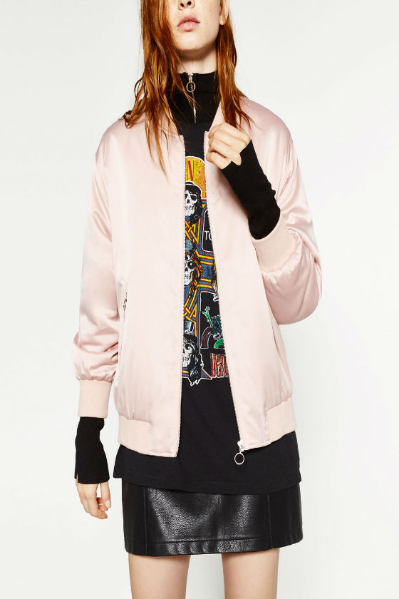 Bomber Oversize Satinada / ZARA