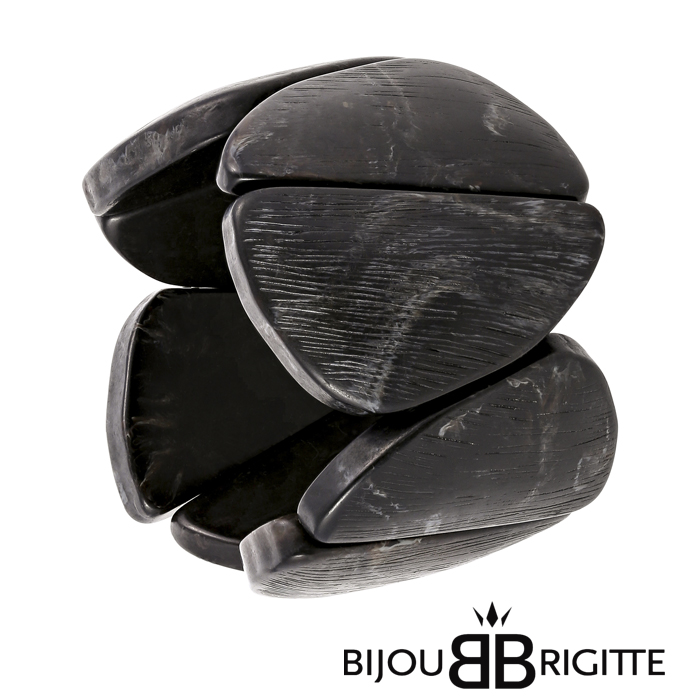 pulsera madera negra bijou brigitte