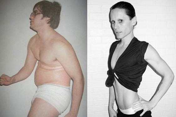 Jared Leto cambios peso gordura flaco