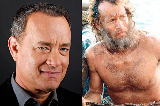 Tom Hanks naufrago cambios peso