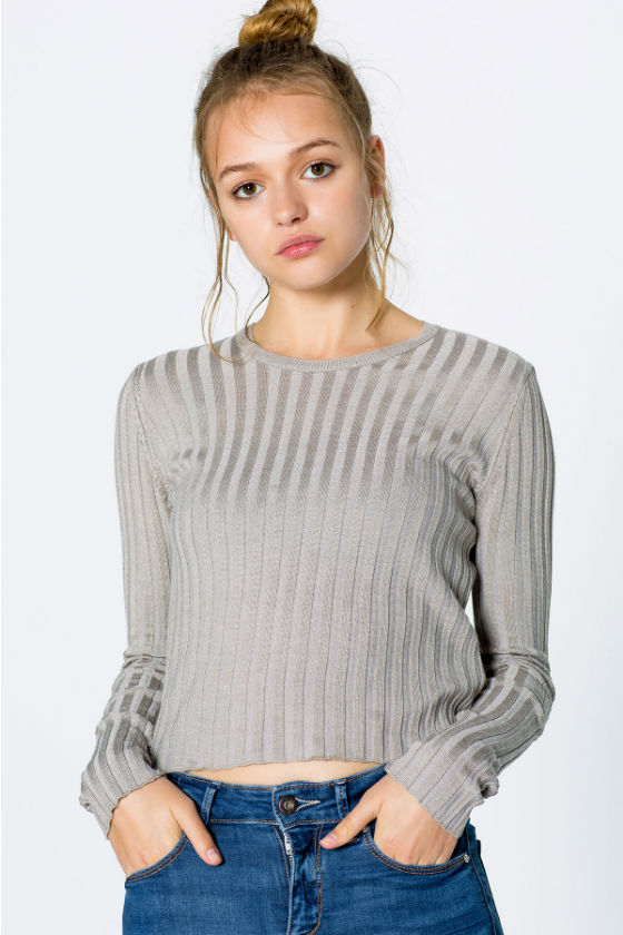 jersey gris pull and bear