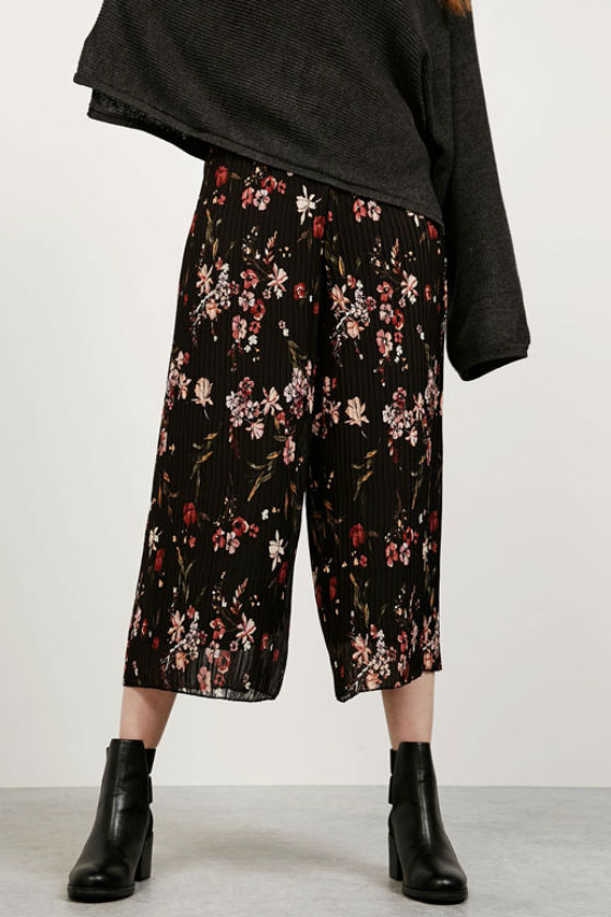 print-flora-bershka-culotte