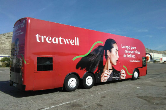 treatwell beauty bus