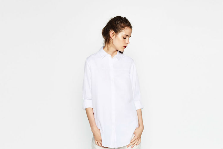 Camisa blanca de ZARA