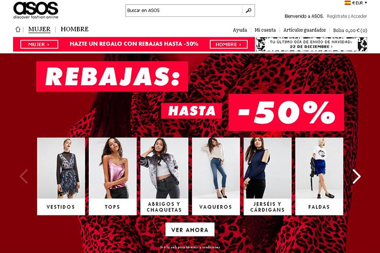 Rebajas en Asos Invierno 2017