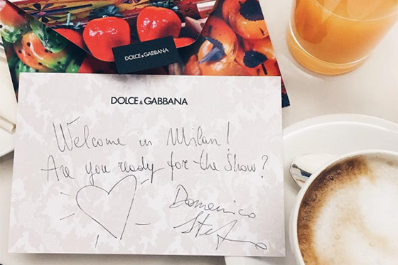 Pelayo Diaz Dolce & Gabbana Invitacion