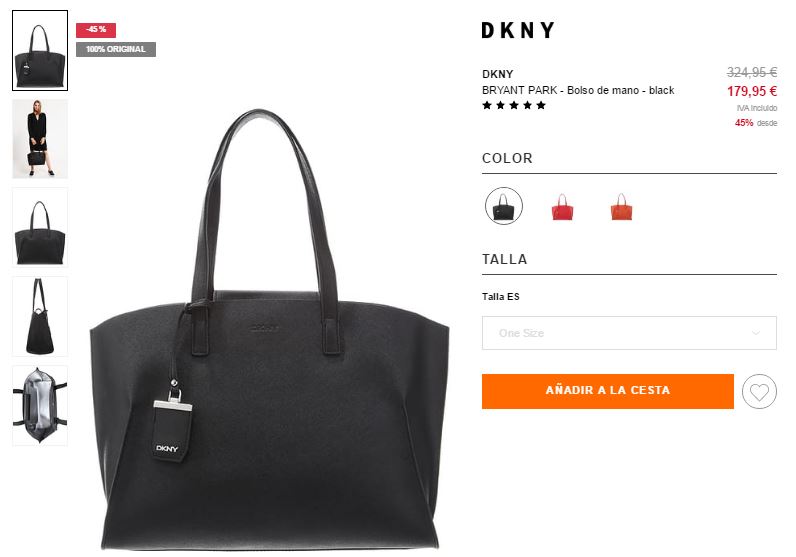 bolso dkny zalando