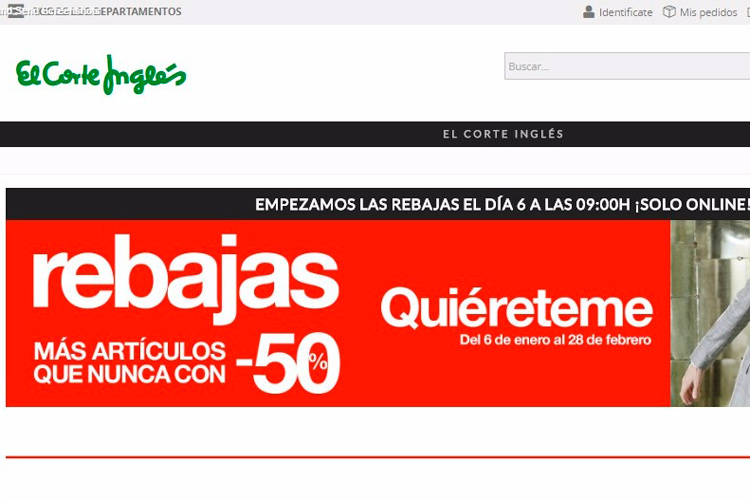Rebajas Invierno El Corte Inlgés 2017