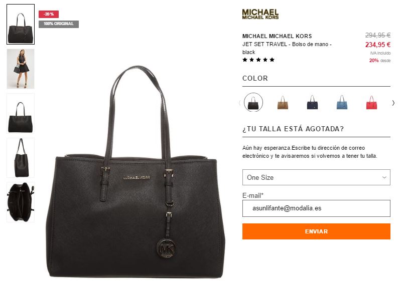 bolso michael kors zalando