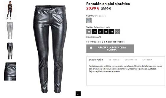 rebajas hm pantalon