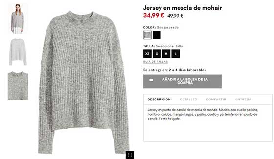 hm rebajas jerseis