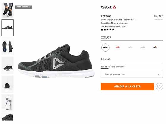 reebook zapatillas zalando