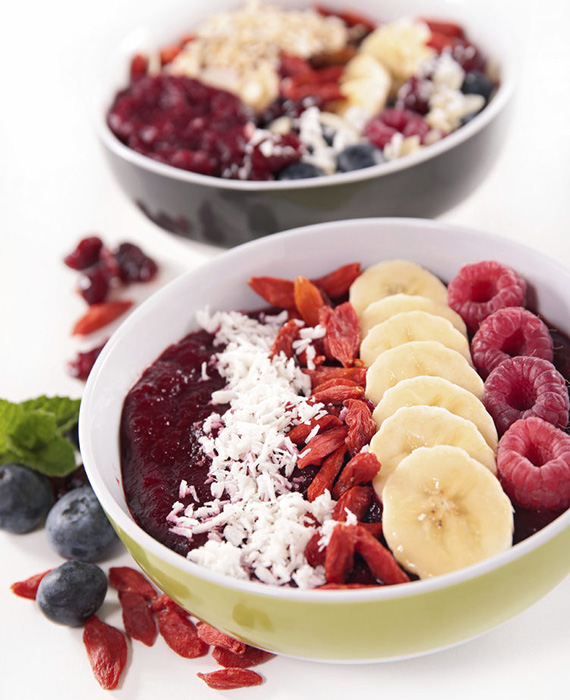 smoothie bowl plantano