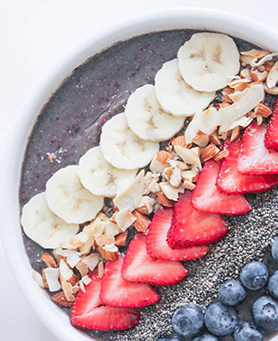 smoothie bowl arandanos