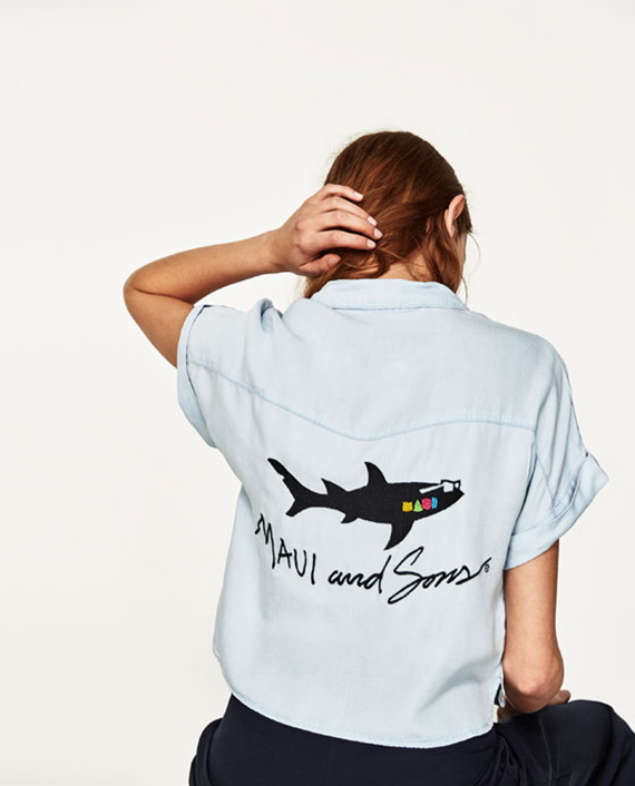 maui and sons camisa tiburón