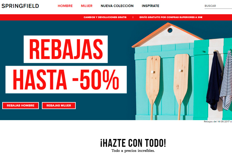 Rebajas Springfield Verano 2017