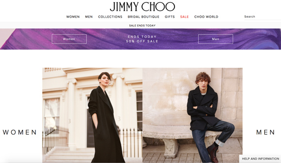 Jimmy Choo tienda Online