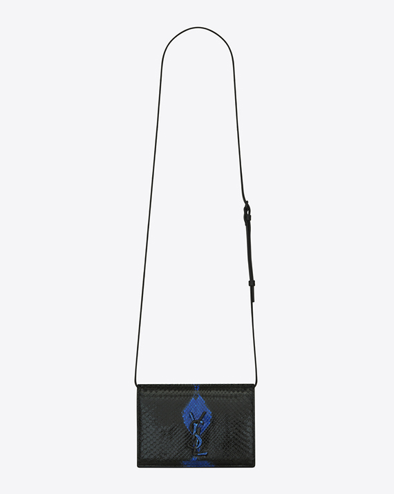 bolso Saint Laurent kate azul y negro