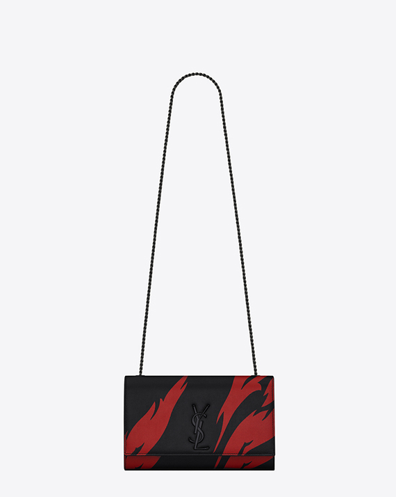 bolso Saint Laurent kate rojo y negro