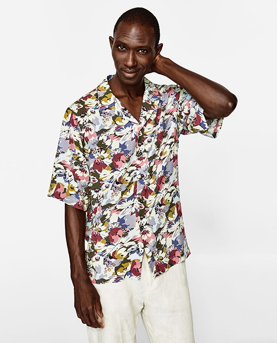 camisas estampadas Zara bowling tropical