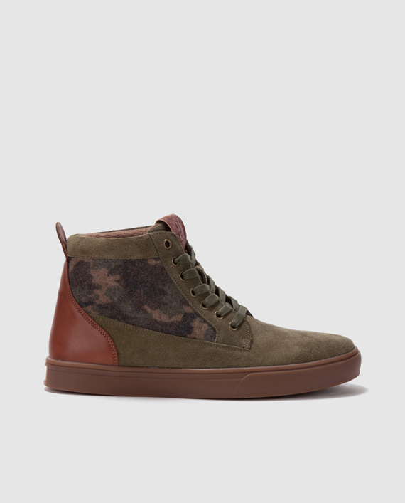 Botas de hombre Green Coast de serraje verde