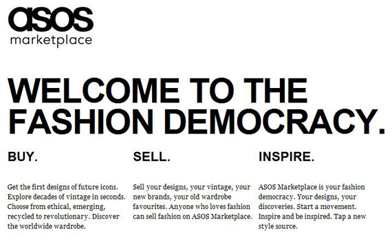 ASOS marketplace buy sell and inspire