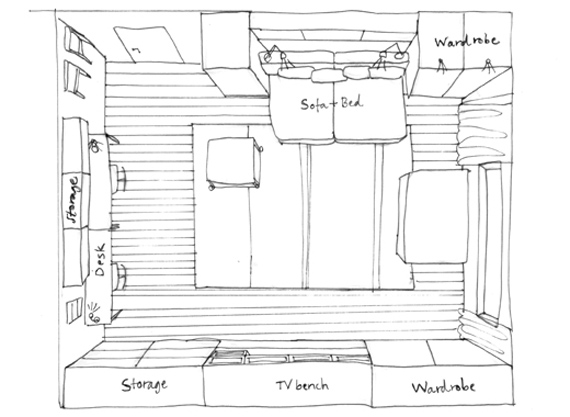 salón para las 24 horas del día