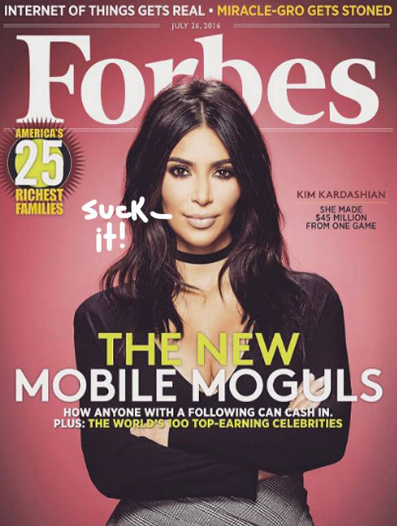Kim kardashian para Forbes